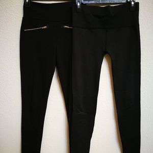 A Lot Of Two Leggings Tek Gear and Charlotte Russe